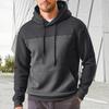 Yousheng Herbst Winter Kapuzenpullover Waffelstruktur Mit Kapuze Kordelzug Langarm Kontrastfarbe Locker Sportlich Lässig Täglich Mittellanges Oberteil