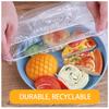 1200pcs Disposable Plastic Wrap | Elastic Cover Film for Fruits,Vegetables,Plates, Bowls-Durable, Ideal for Kitchen,Picnics,BBQs
