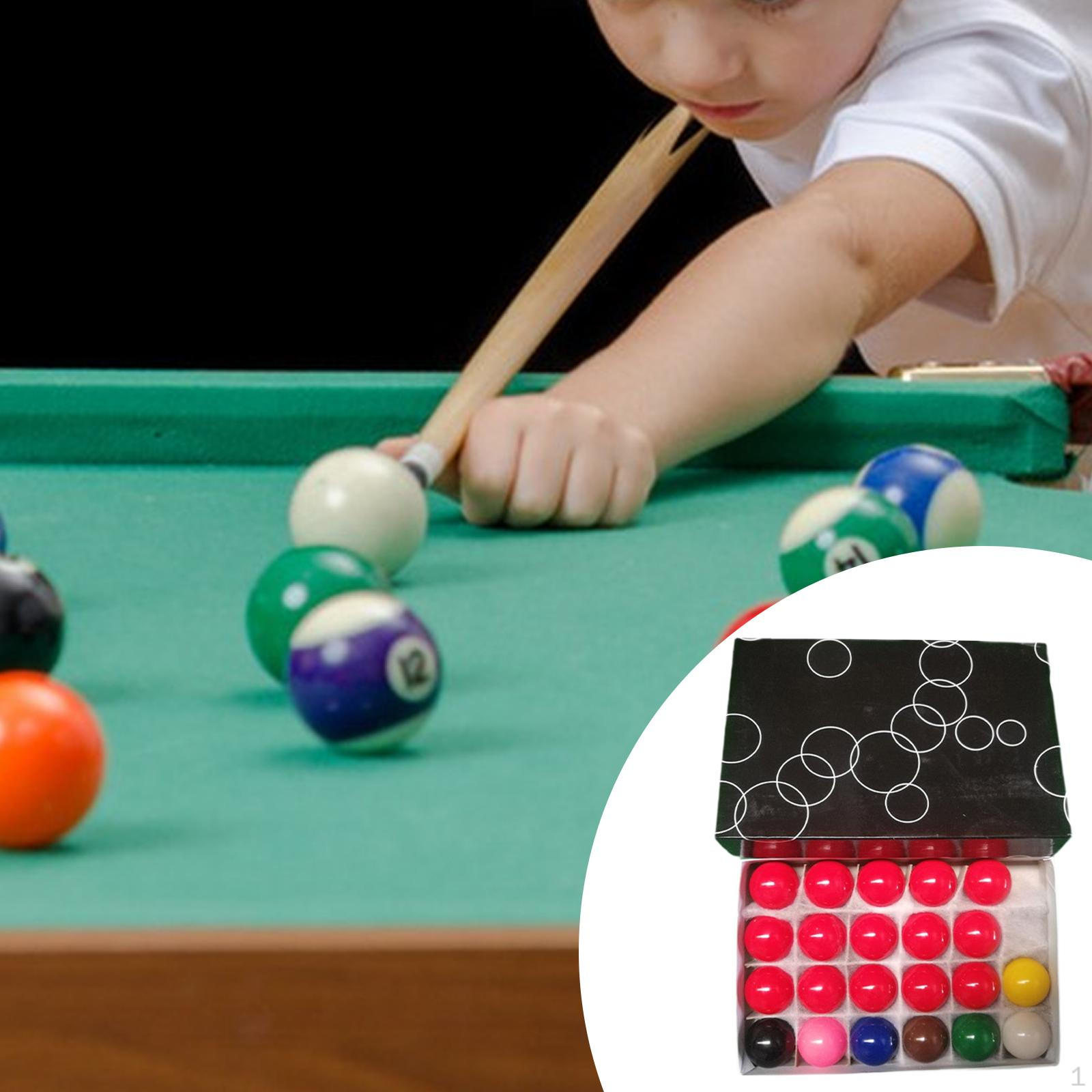 

22 Pieces Mini Billiard Balls Children Toy ,Pool Table Accessories, Resin Small Pool Complete 32mm