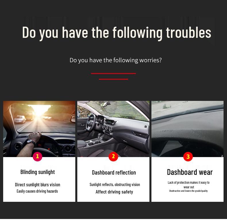 Changan X5 PLUS Dashboard Sunshade Mat for Interior Decoration