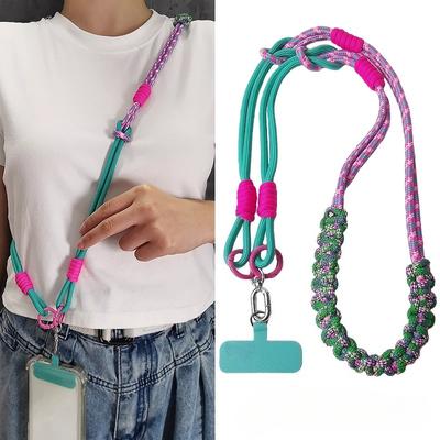 3 In 1 Creative Long Crossbody Mobile Phone Hanging Rope Neck Lanyard Wrist Strap Removable Phone Lanyard Water Cup Hanging Rope