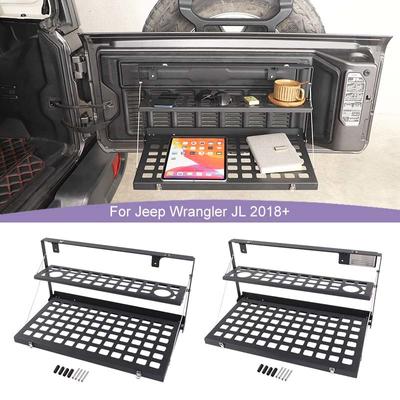 Scaffale pieghevole per portabagagli per bagagliaio in metallo per portellone posteriore per Jeep Wrangler JL 2018 Up Accessori per auto