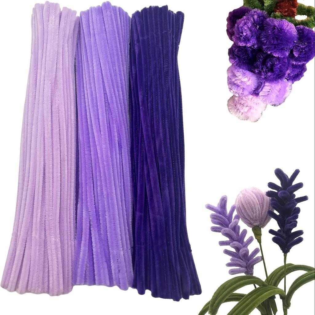 300 Pieces Pipe Cleaner Craft Set 3 Assorted Colors, Thick Chenille Stem Pipe Cleaners for DIY Craft Flower Projects Holiday