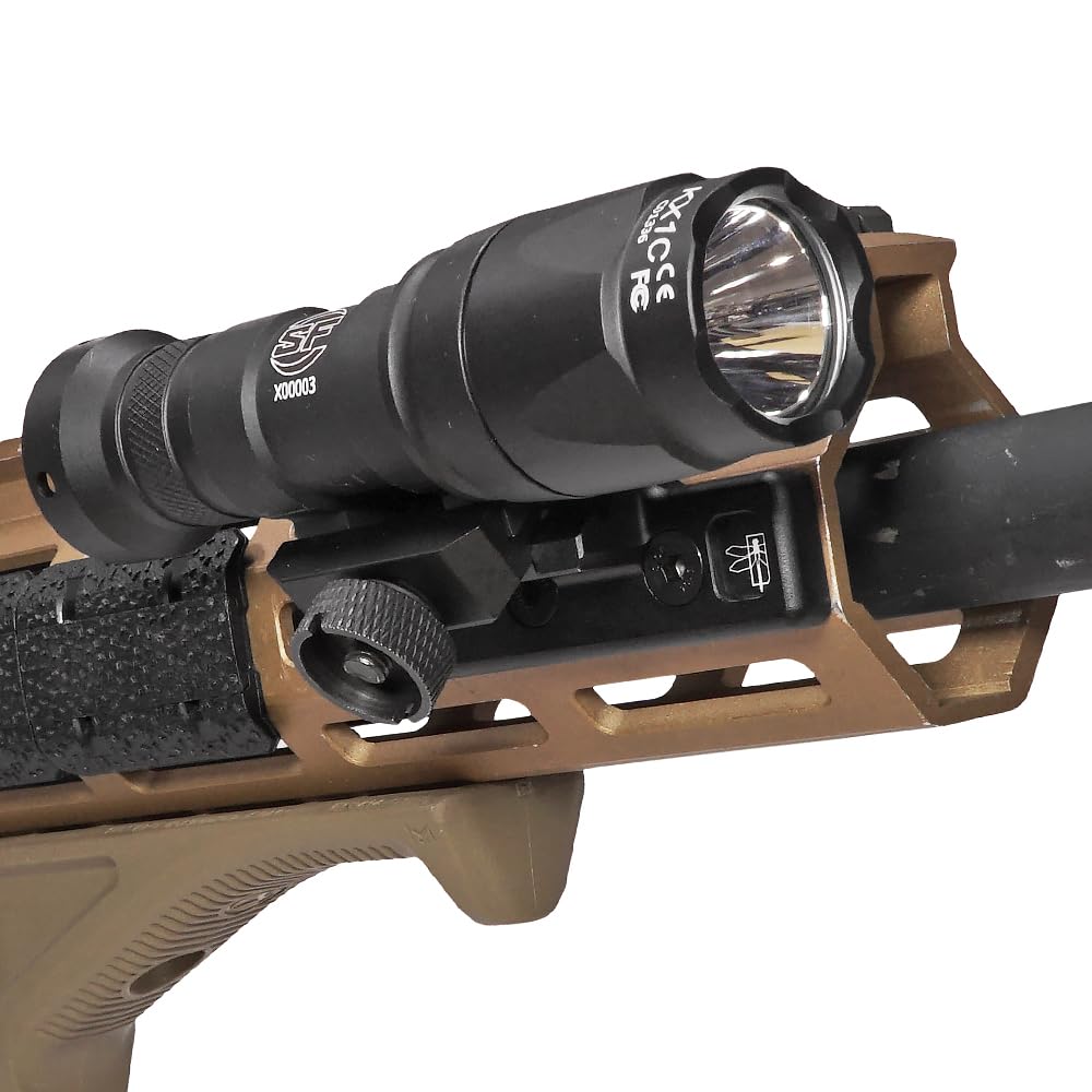 Ryohin Takehin M-LOK Compatible Offset Adaptive Light Mount for SF M300/M600 Mod Lights with 20mm Rails, Black (Offset Adaptive Light Mount Replica)