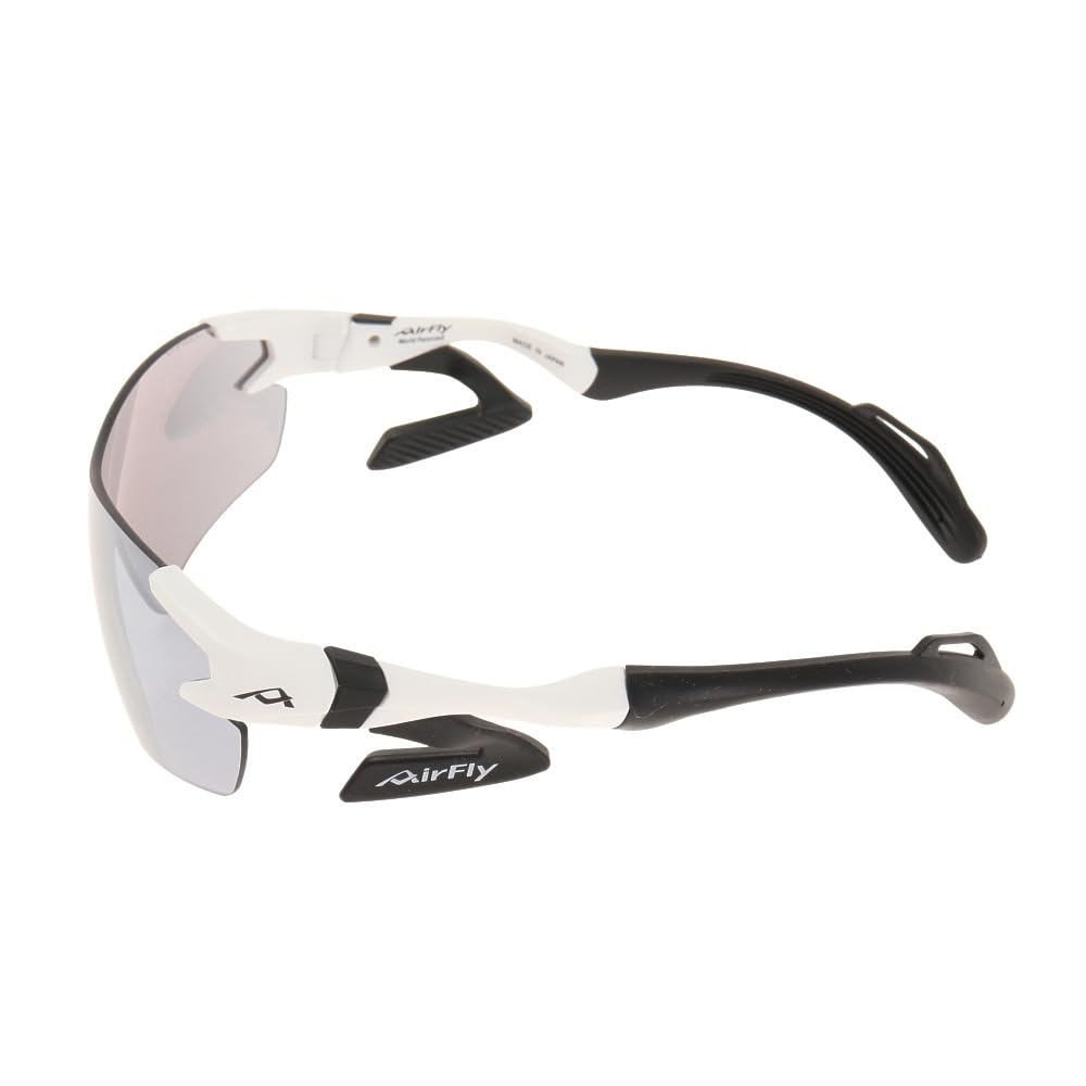 AirFly White Matte Unisex Sports Sunglasses AF-301 C-2 Nose-Padded