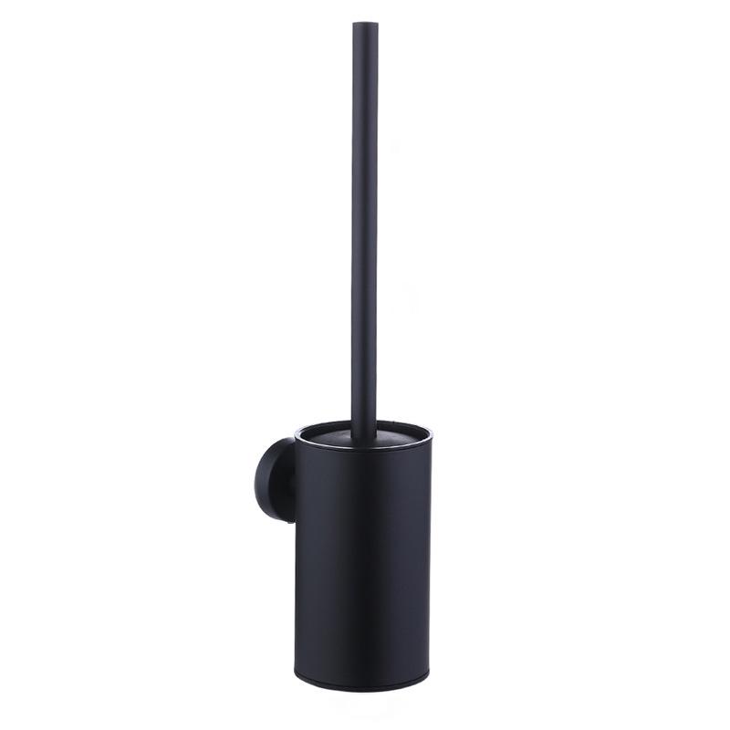 304 Stainless Steel Bathroom Toilet Brush Set - Floor & Wall Mounted