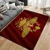 Roman SPQR Eagle Emblem Rug Non-slip Rug Suitable for Living Room and Bedroom Sofas.