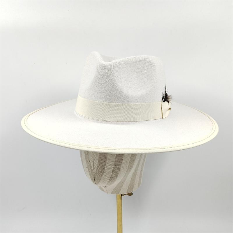 Stylish Wide Border Hat Sun Protecting Fashionable Hat British Styles Hat for Holiday Celebrations