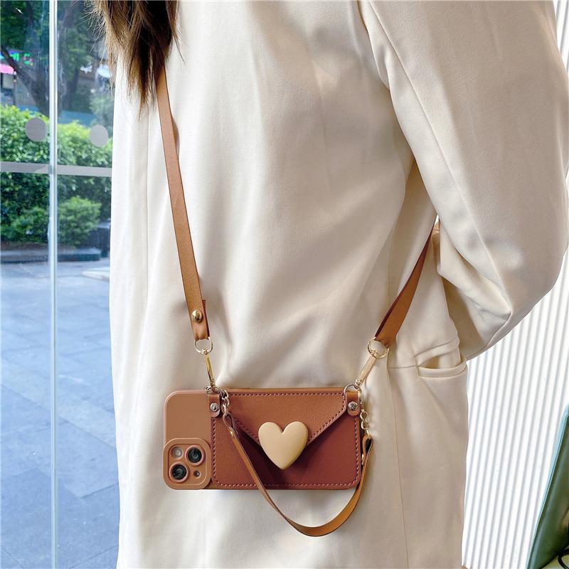 Цвет молочного кофе love change bag чехол для телефона 11promax 11 crossbody 11PRO женский ремешок 11 силиконовый 11 IiPhone 17