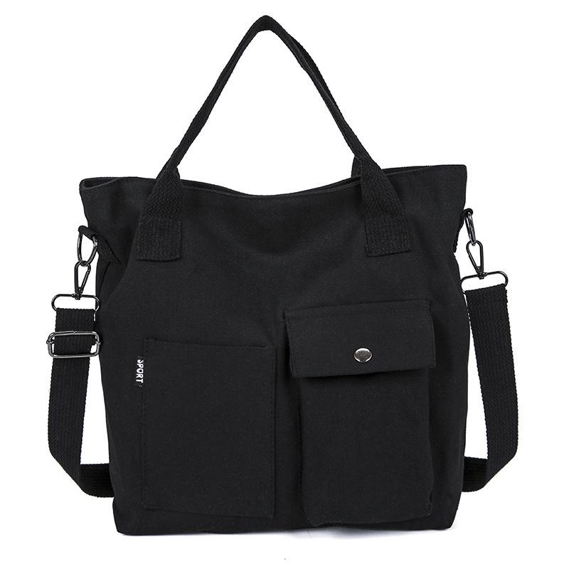 

Tide brand tooling style versatile casual retro large-capacity student messenger bag Japanese Harajuku shoulder bag чёрный