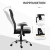 Office Chair Swivel Chair Height-Adjustable Executive Chair Desk Chair Ergonomic PU Black 66 X 73 X 108-118 Cm