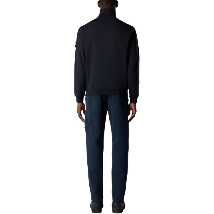 STONE ISLAND Zipper Solid Color Long Sleeve Stand Collar Jacket Men Jackets L1S156100033S0060-V0020
