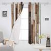 Wooden Planks Multicolor Retro Blackout Curtains for Children Kids Home Decor Bedroom Living Room High Shading Window Curtains