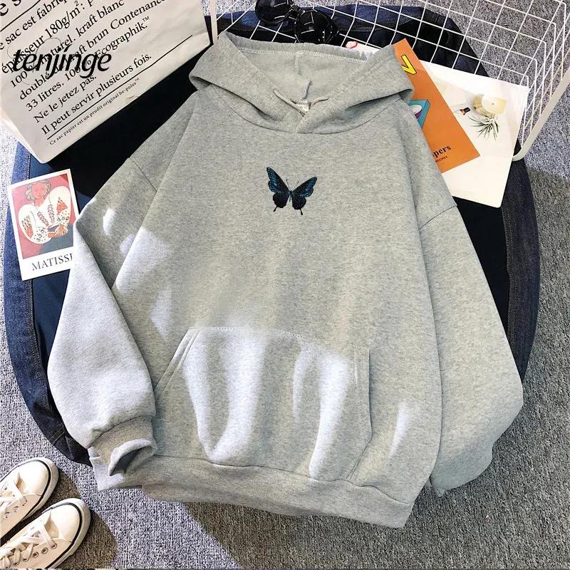 Hot Selling Winter New Hooded Sweatshirt with Sweet and Simple Printed Korean Style Fresh Streetwear Women's Hooded Sweatshirt