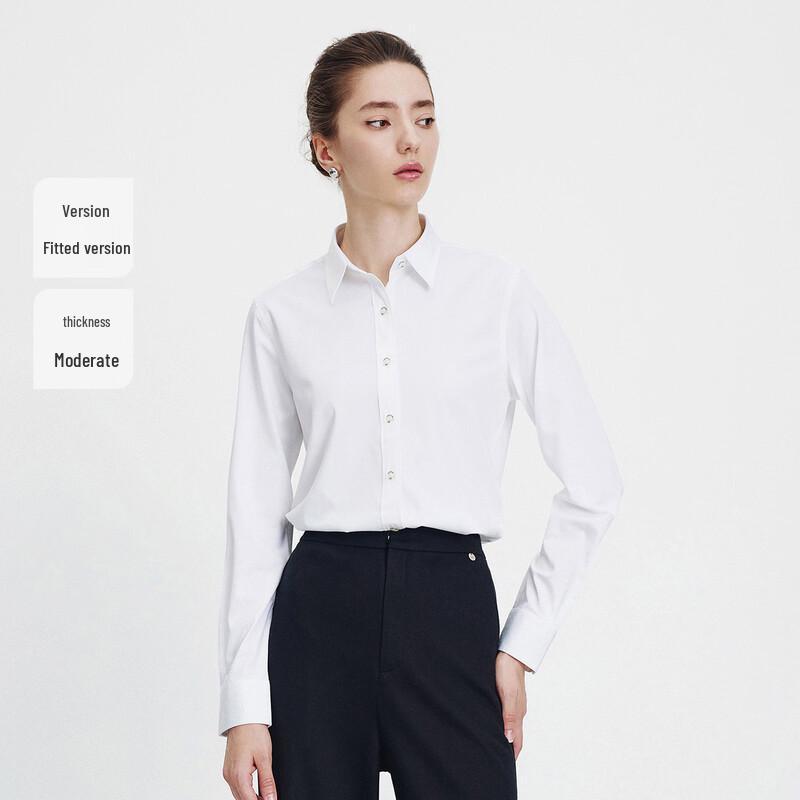 Navigare Women's Solid Jacquard Long Sleeve Blouse