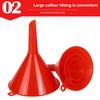 4Pcs Plastic Funnel Set For Car Engine Oiling Funnel Auto Home Kitchen Function Portable Engine Oil Funnel Tool