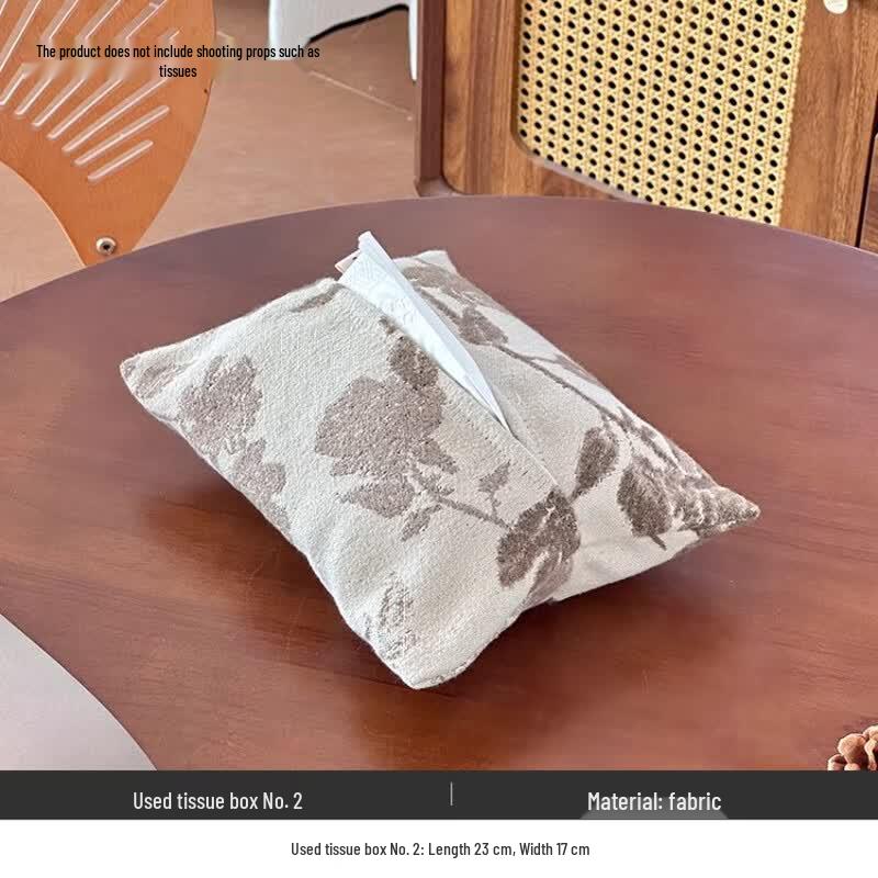 French Retro Vintage Embroidered Tissue Box