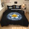 Leicester City Pattern Bedding Quilt Set  Home Decoration  Gift (1 * duvet cover + 2 * pillowcase  without core)