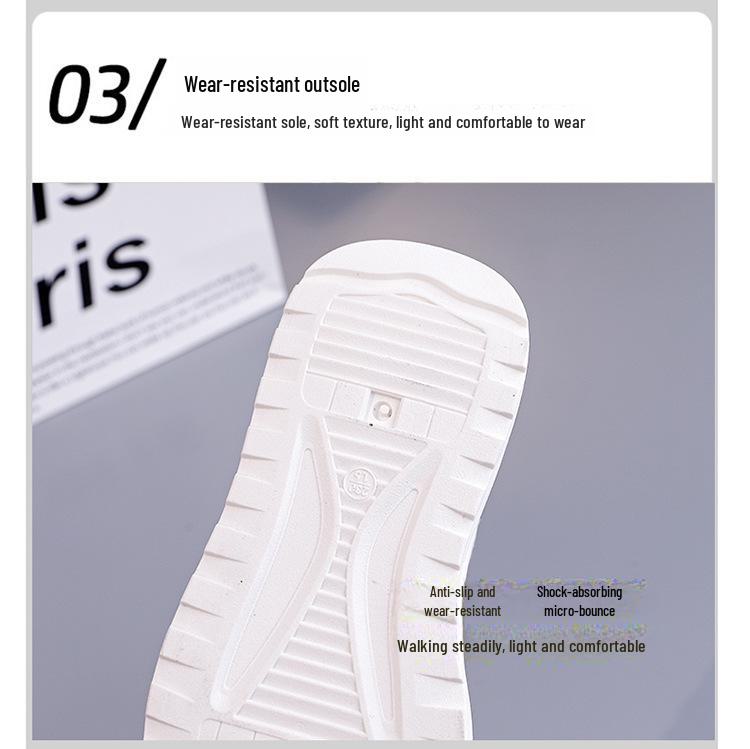 Sommer 2025 Weiße Plateau-Sneakers - Koreanische Version für Studentinnen