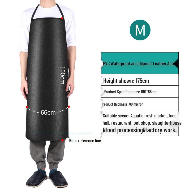 Industrial Waterproof & Oilproof PVC Leather Kitchen Waist Apron