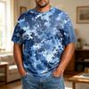Camiseta Casual de Manga Corta para Hombre de Talla Grande, Cómoda, Transpirable, Corte Holgado, Tejido Suave, Cuello Redondo para el Uso Diario