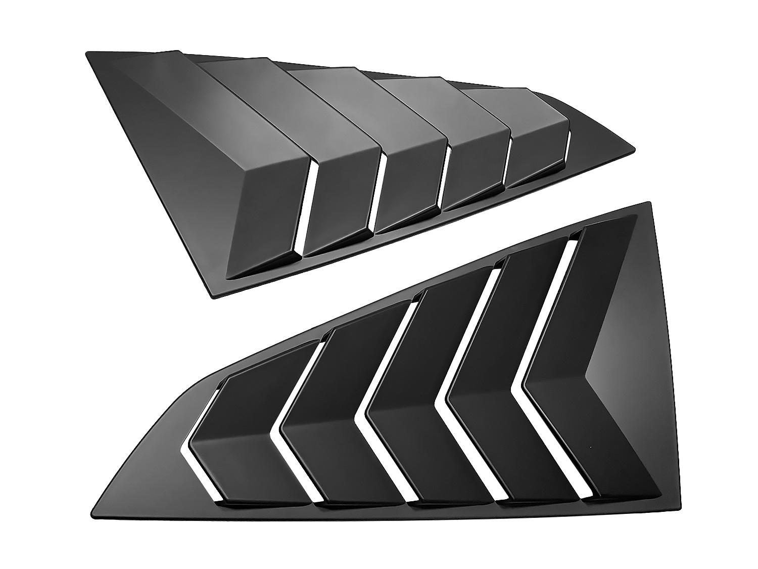 

Side Window Blind Vent Louver Decoration Cover Trim for Ford Mustang 2026 Quarter Window Trim Car Exterior Accessories ABS Black матовый черный