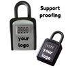 G10 Modern Wall Mounted Aluminium ABS Key Safe Box 4-Digit Padlock Waterproof 2 Keys Multi-Use Outdoor Hanger Shackle JXD