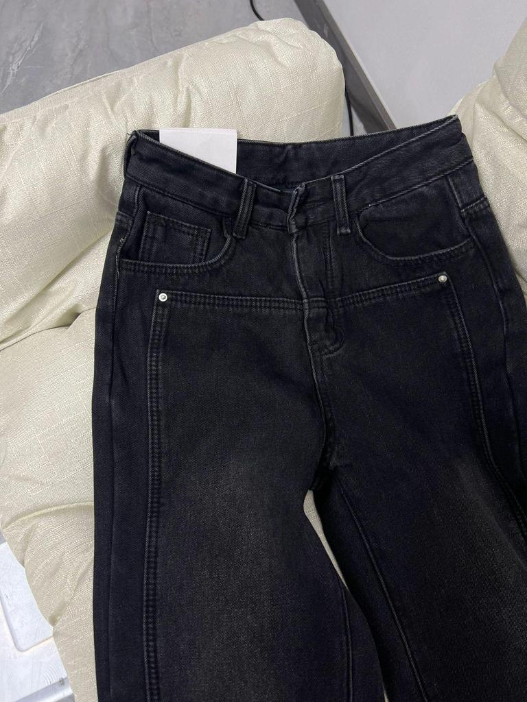 Women's High-Waist Fleece-Lined Straight-Leg Jeans - Winter, Plus Size, Slimming Fit, Wide Leg