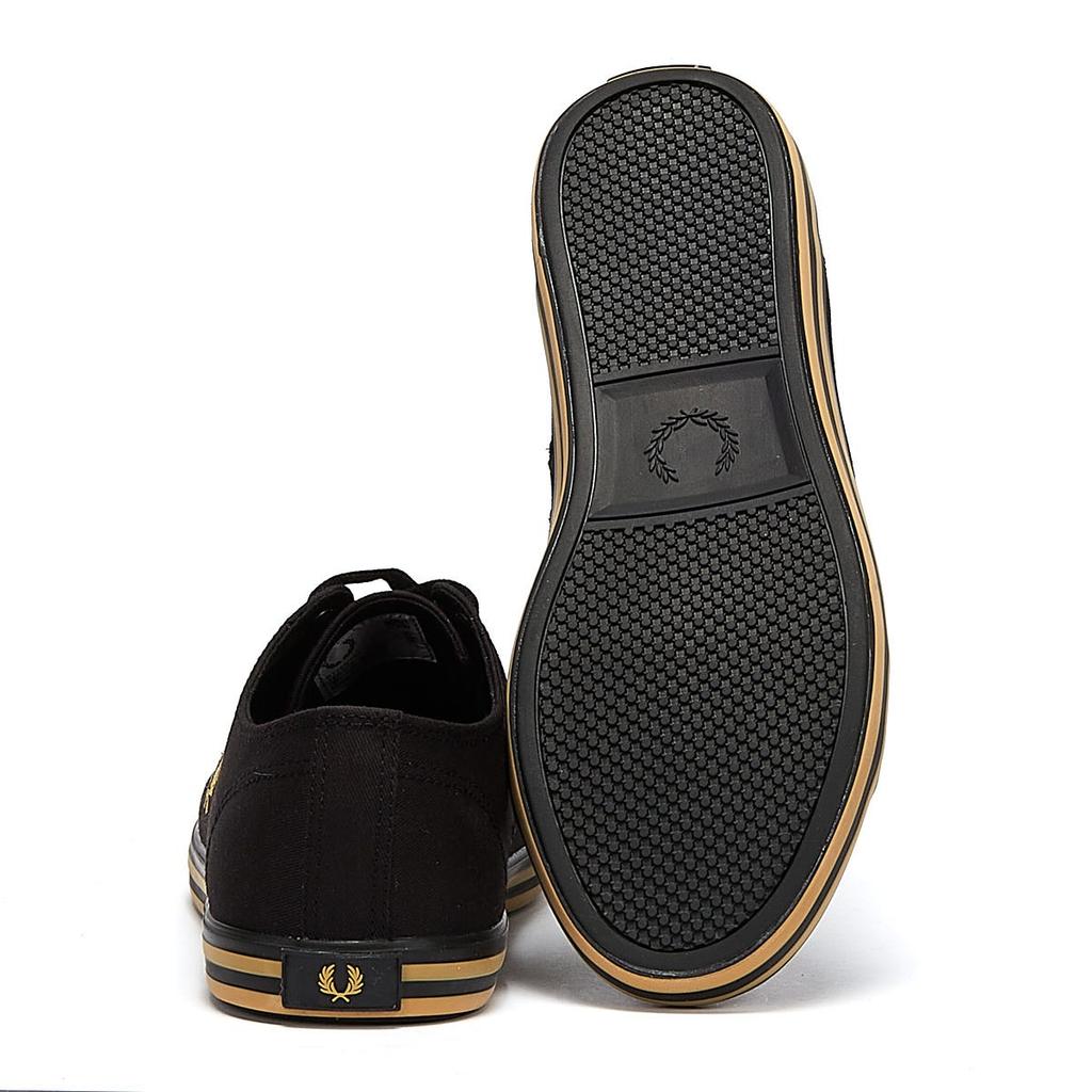 Zapatillas Moda Fred Perry | KINGSTON TWILL Negro / Oro Hombre |  Scampbellart