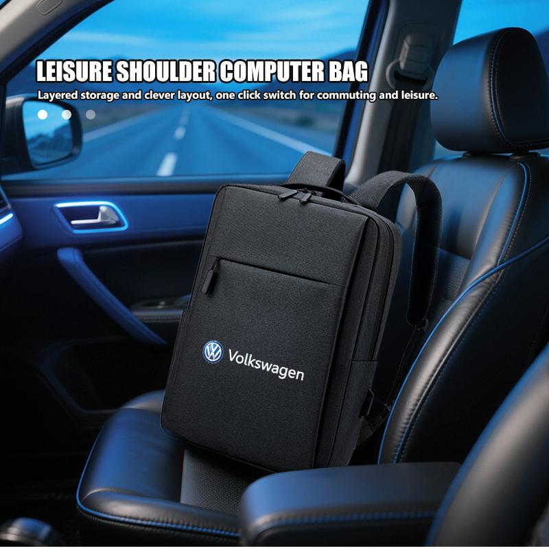 For Volkswagen VW Travel Business Laptop Shoulder Bag School Student Backpack Passat Golf 4 5 6 Tiguan Polo Scirocco Jetta CCFX3