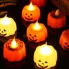 Halloween Pumpkin Lights LED Electronic Candle Lights Home Bar Haunted House Decoration Halloween Scary Props