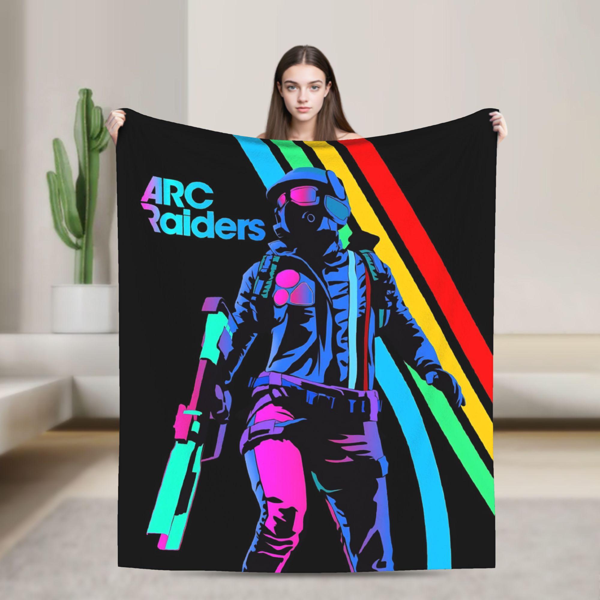 

Arc Raiders Видеоигры Плед для дивана Пушистый Мягкий Плюшевый Плед 50x60 Дюймов Многоразмерное Покрывало для Всех Сезонов 100x150cm