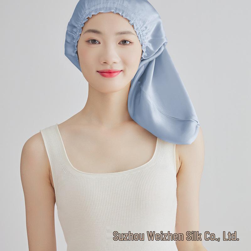 Yama %100 Dut İpeği Uyku ve Saç Bakım Fırfırlı Kenarlı Bone