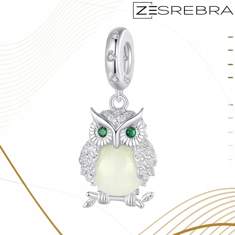 Charms Glowing Owl Fluo Pr 925 Pendant Bead Owl Wisdom