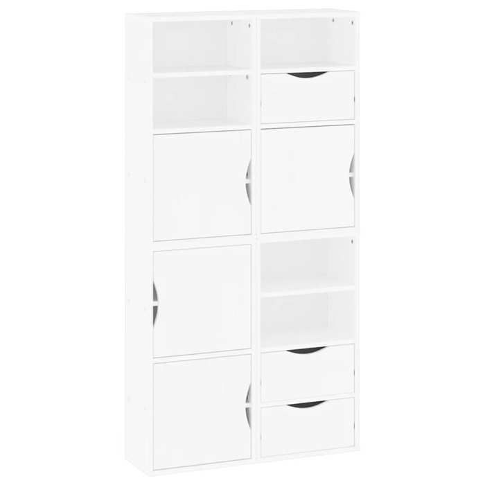 VidaXL Side Cabinets 4 Pcs ODDA White 40x24x79 Cm Solid Pine Wood, Cabinet, Buffet, Kitchen Storage Furniture, 3365351
