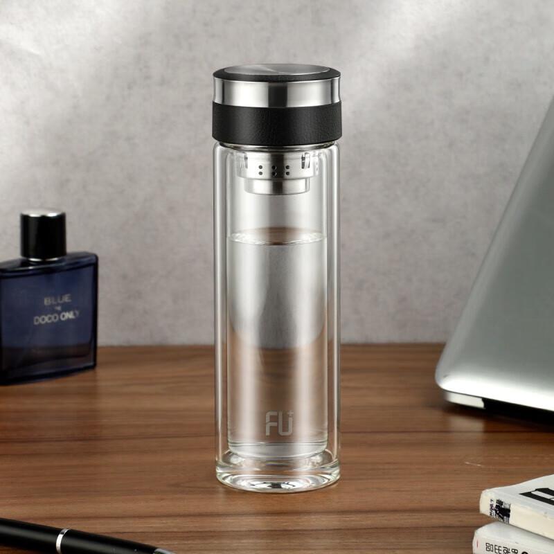 FUGUANG Double-Layer Glass Tea Cup