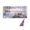 Multi-functional Metal Bookmark Flower Series Colorful Bronzing Book Mark Ruler Book Pages Mark Tool Gift
