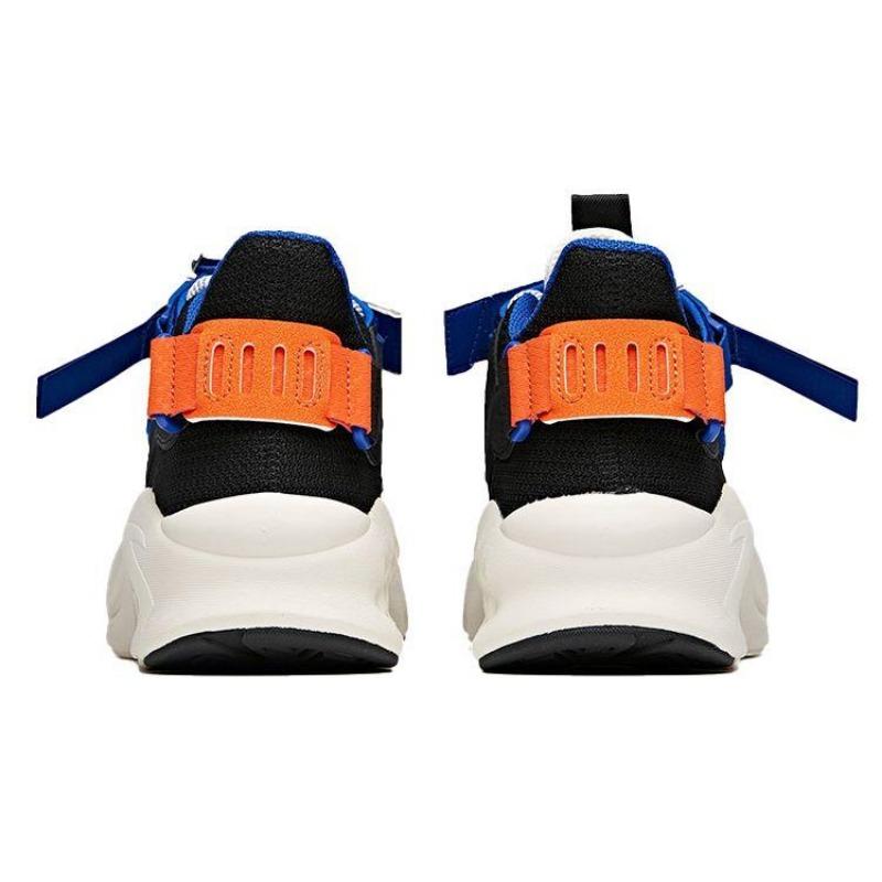 Anta Dominator Shock Absorption Non-Slip Wear-Resistant Low-Top Dad Shoes Men Sneakers Black Blue Orange 112028085-2