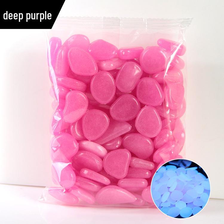 Artificial Glowing Pebbles for Aquariums and Garden Landscaping
