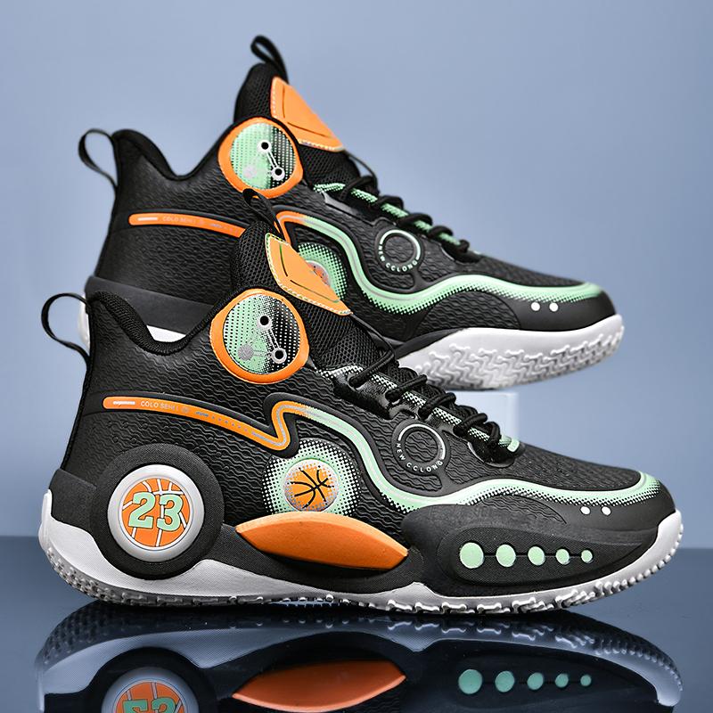 

Мужские баскетбольные кроссовки Легкие кроссовки унисекс Тренировочная обувь Амортизирующая нескользящая спортивная обувь Высокие мужские кроссовки для бега 36 чёрный