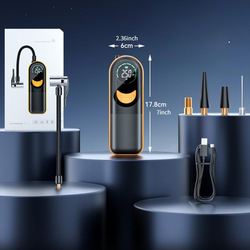 LEIBOO 150PSI Smart Air Pump Bärbar Bil Automatisk Kompressor Däckpump för bil Motorcykel Cykel Uppblåsbar