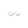 Women's Colorful Oil-Drip Brushed Letter Ring - Niche, Simple, Fashionable, Versatile Couple's Personality Ring