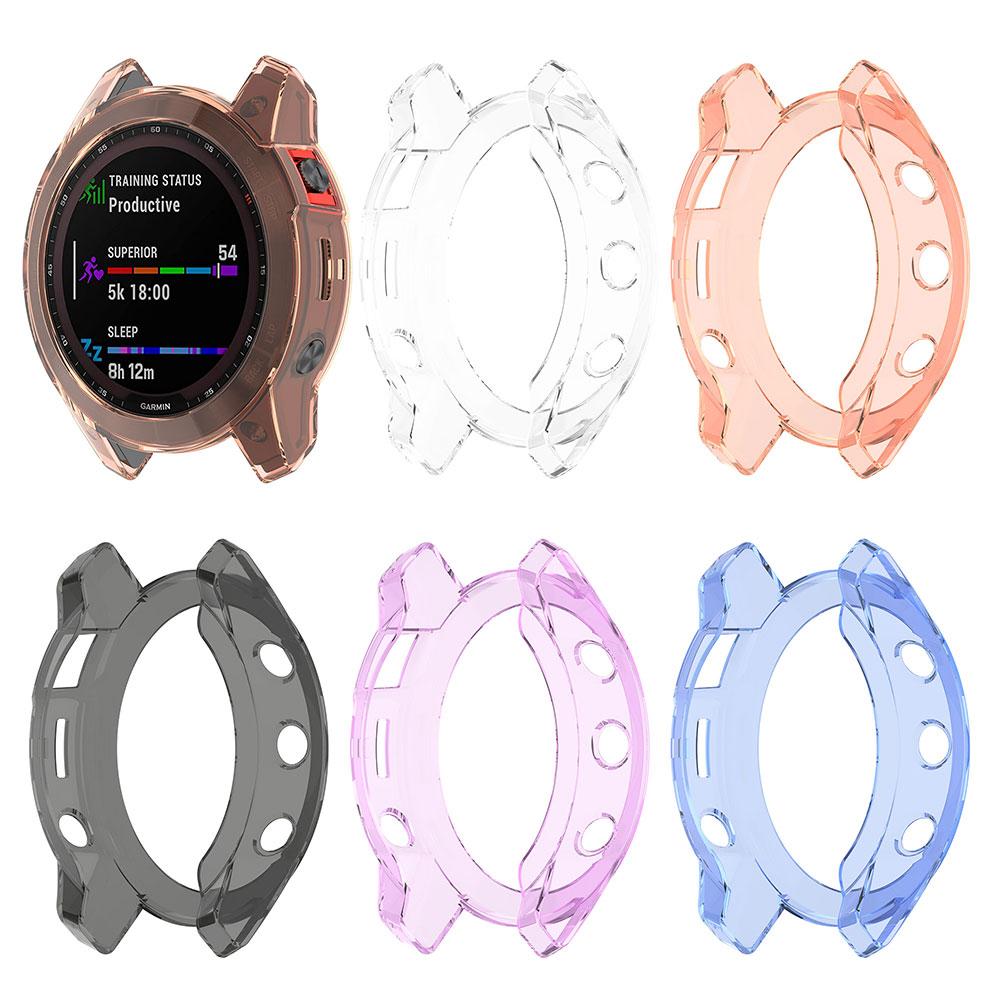 TPU Protective Case For Garmin Fenix 7 7S 7X Pro 6 6S 6X Pro 5X 5 5S Transparent Protector Smartwatch Silicone Bumper Cover