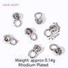 4.5/6MM 18K Gold Plated Brass Pearl Bracelet Ends Connector With Loop,Jewelry End Caps,For DIY Jewelry Making Accessories