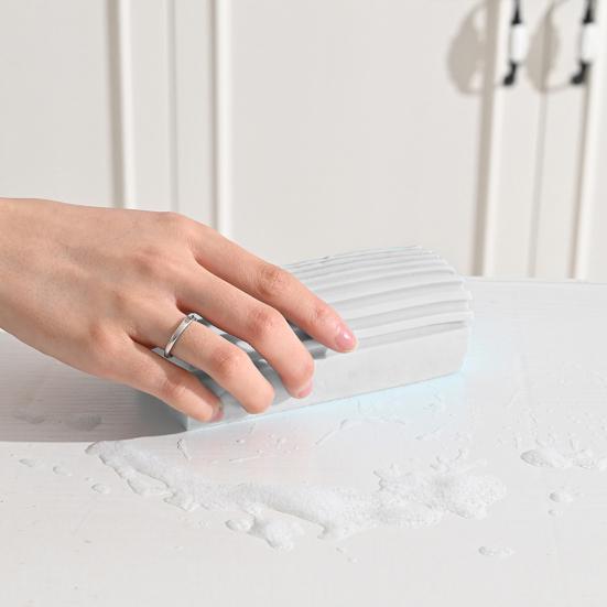 Schwammbürste, dichte Löcher, Wasseraufnahme, U-förmige Rille, schmutzabweisend, Staubentfernungsschwamm, Reinigungsbürste, Küchenutensil