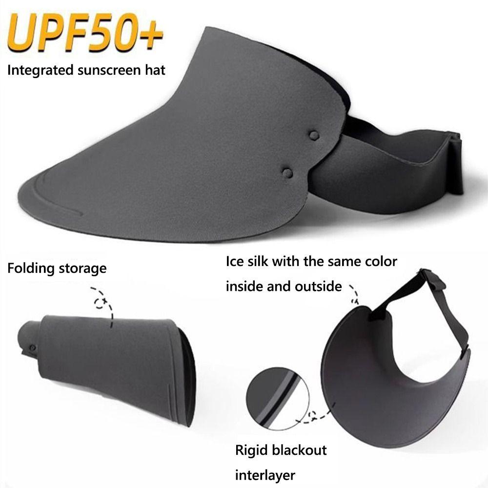 Wide Visor Brim Beach Hats Seamless UV Sun Hat New Sunscreen Hat