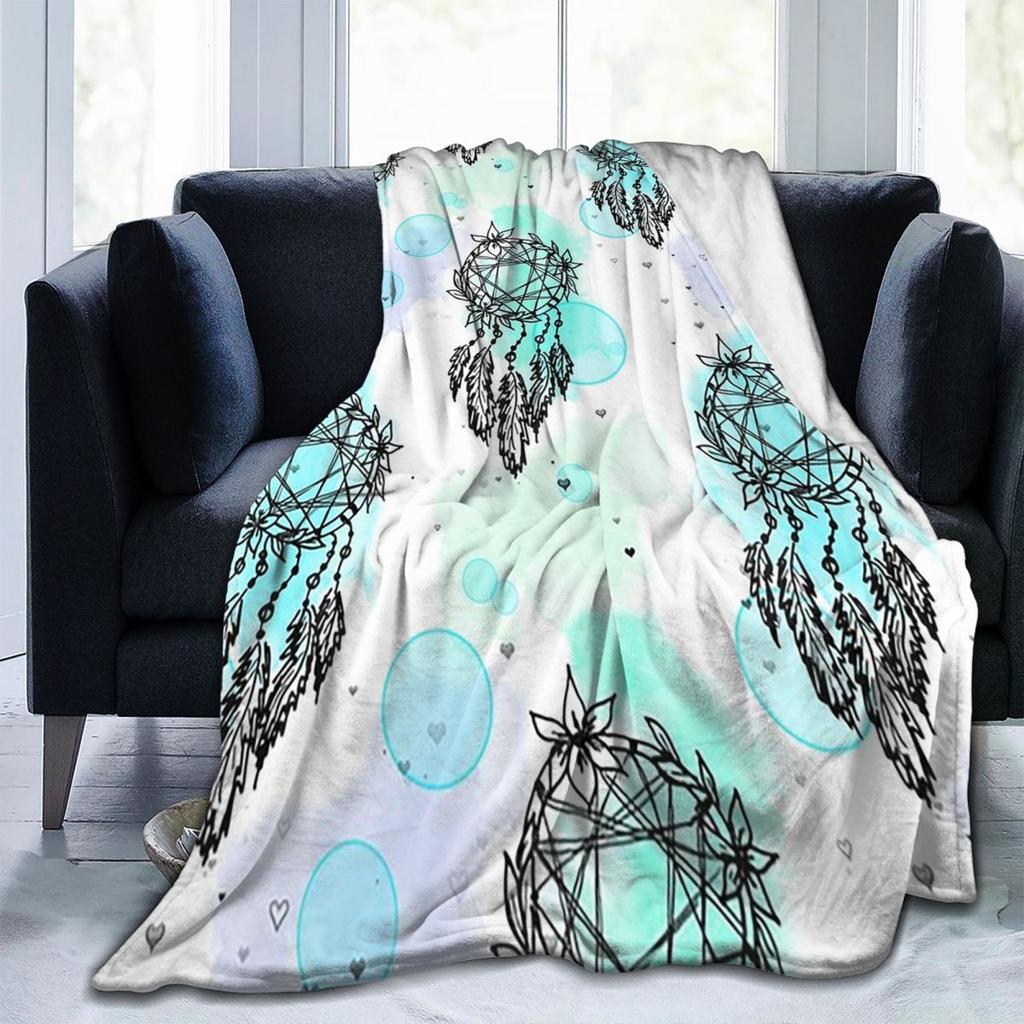 Dreamcatchers And Pastels Pattern Blankets Fleece Sofa Throw Blanket Breathable for Couch Bedding Travel Throws Bedspread Quilt