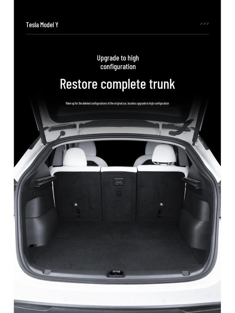 Tesla Model Y Trunk Side Guards & Suede Corner Protectors - Interior Accessories