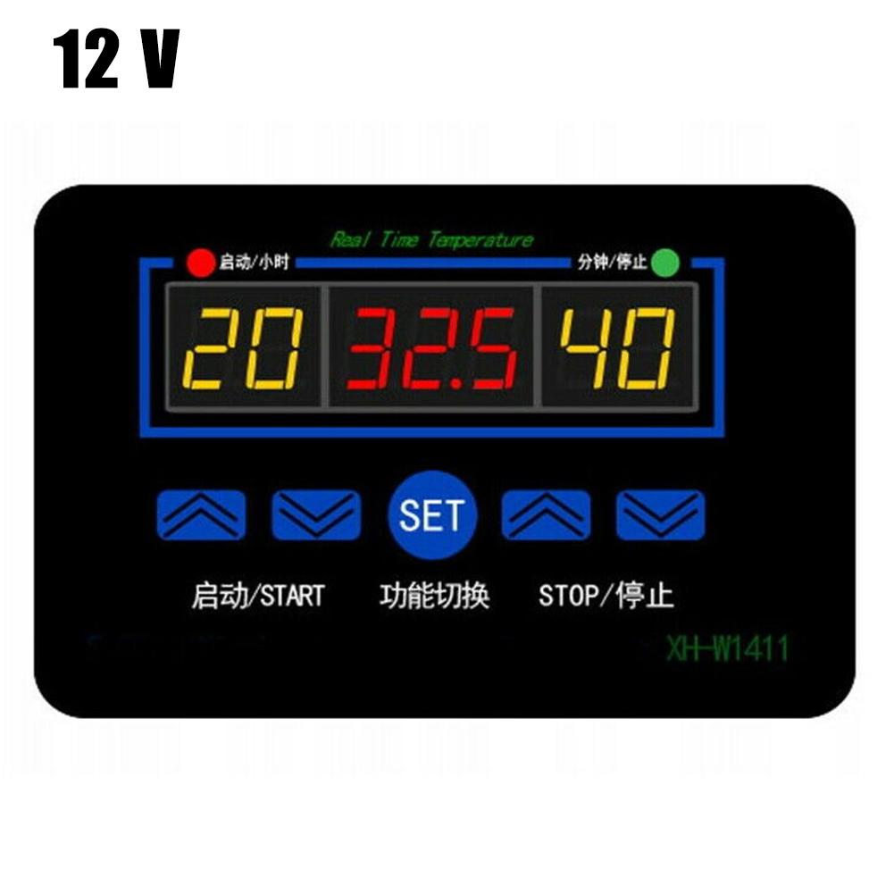 1*Digital Thermostat Digital Thermostat -55 ~ +120°C 100-240V 10A Blue Red XH-W1411 Achieve Temperature Control