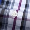 Dibinze Men's Plus Size Short Sleeve Plaid Shirt
